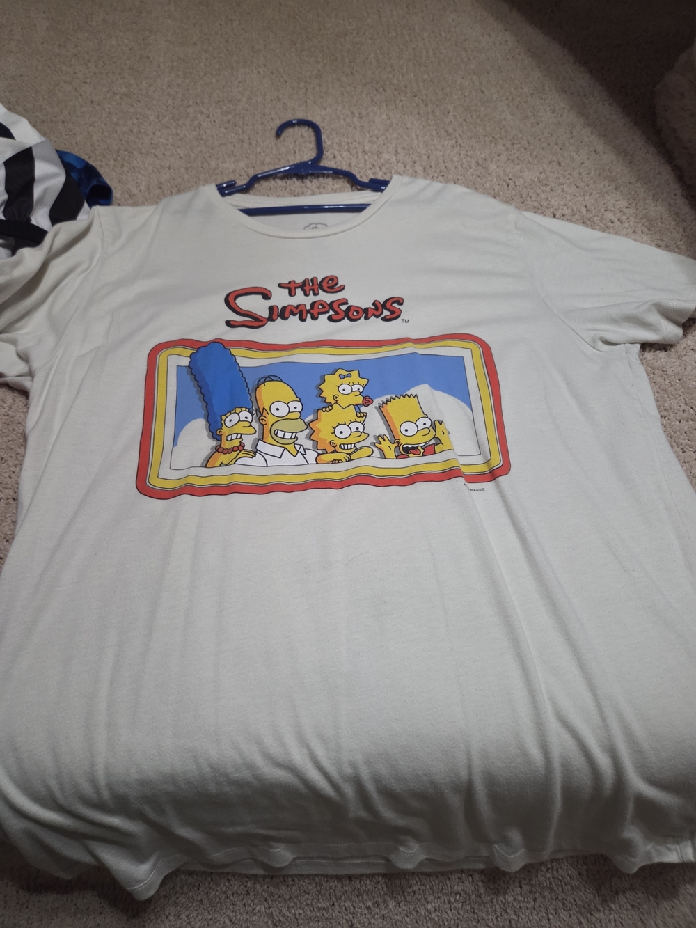 Old Navy The Simpsons Graphic Tee - White with Multicolor Print